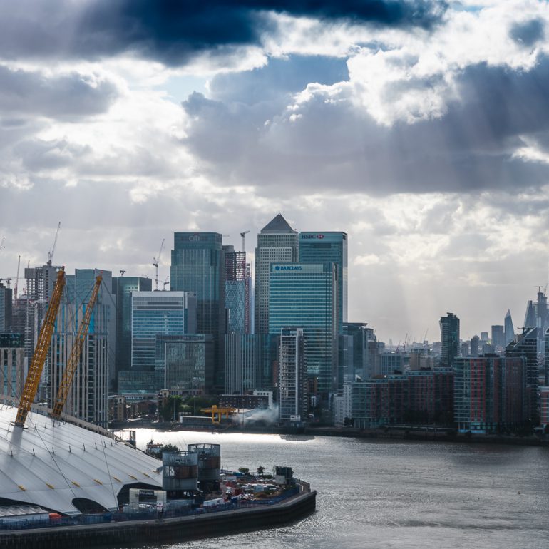 O2 and Canary Wharf - London