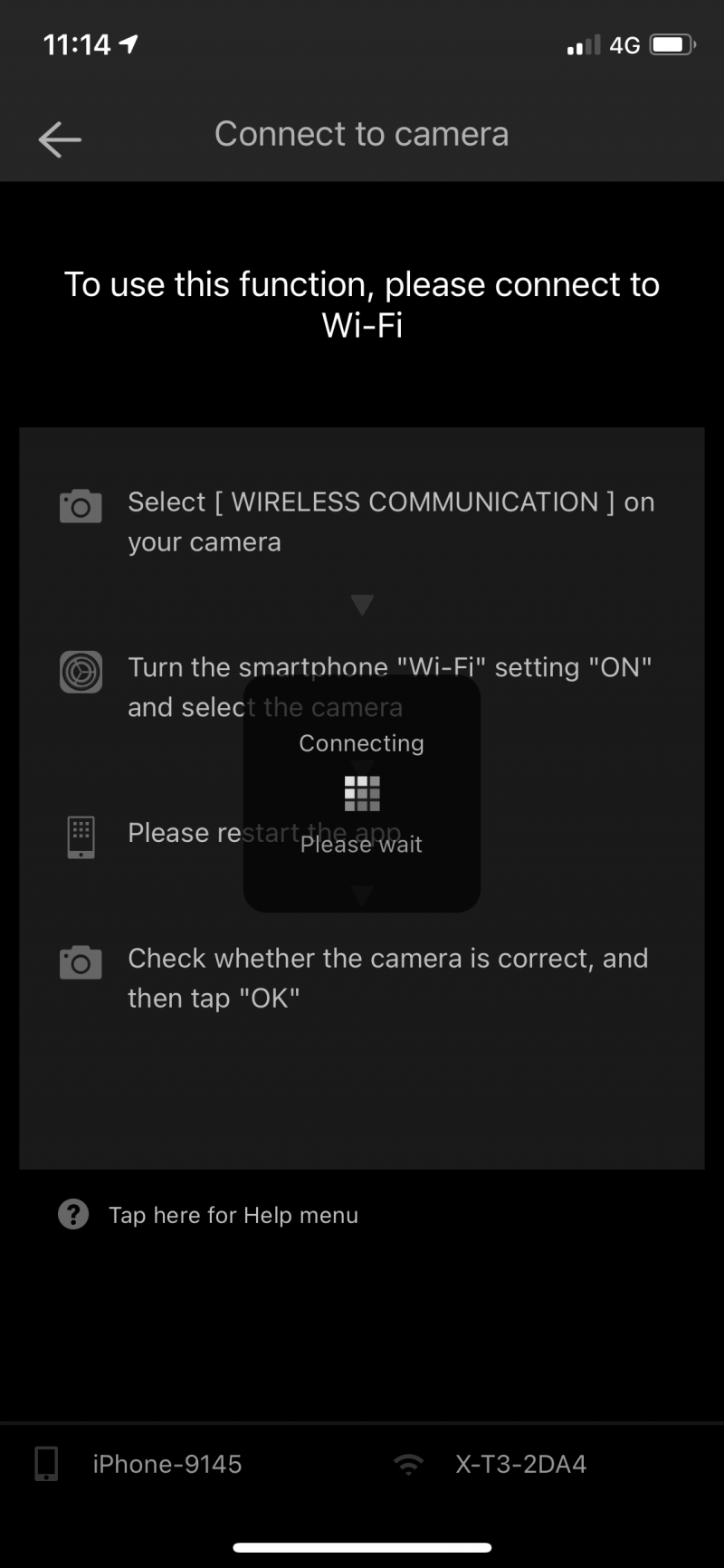 Fujifilm Cam App Settings